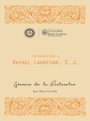 cover image of Introducción a Rafael Landívar, S. J